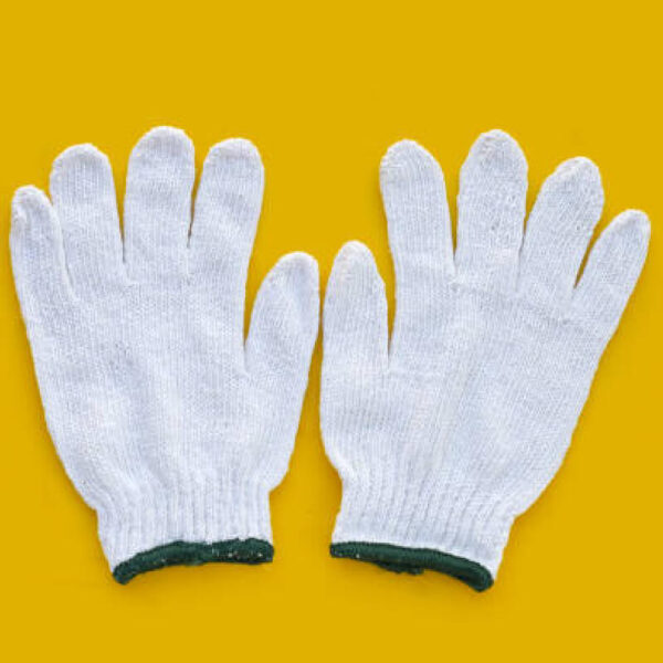 cotton knitted safety gloves (general purpose work gloves)